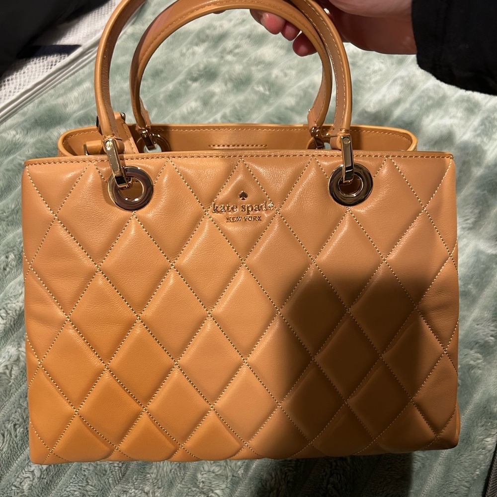 Kate Spade Camel Quilted Satchel